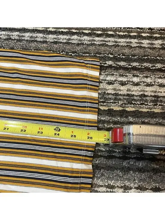 Brooks Brothers Polo Shirt Regent Mens Small Yellow Striped Button Down - Picture 7 of 7